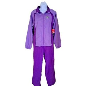 Danskin Now 2-piece Track Suit Size M Colorful Berry Lightweight Workout NWT